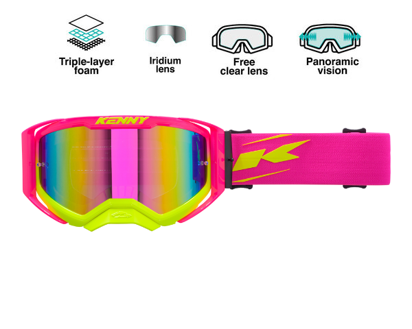 Kenny EVO 2 Crossbril Neon Pink