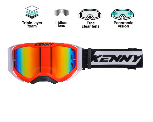 Kenny EVO 2 Crossbril Neon Rood