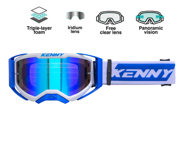 Kenny EVO 2 Crossbril White Blue