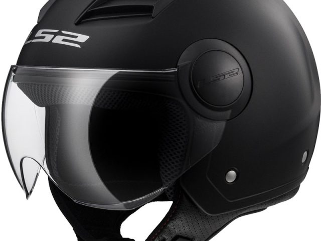 LS2 Airflow Solid Kort Vizier Jethelm — foto 2