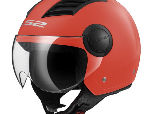 LS2 Airflow Solid Kort Vizier Jethelm — foto 3