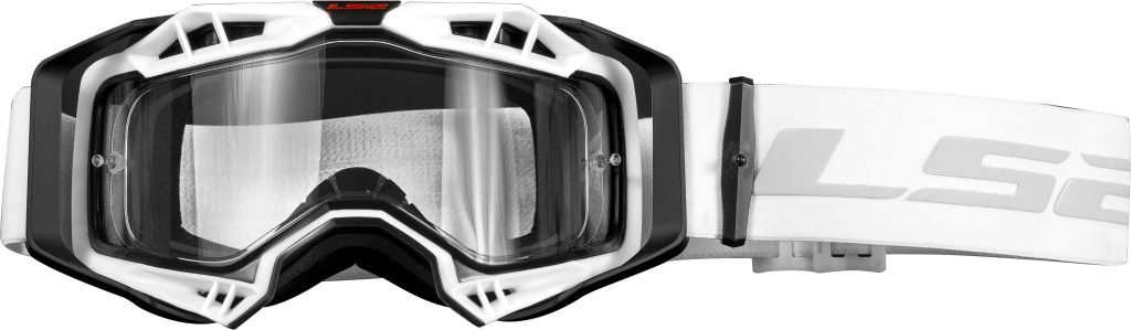LS2 Aura Enduro Black White Clear Lens crossbril
