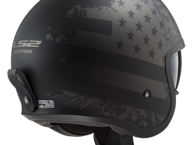 LS2 Spitfire II Black Flag Jethelm — foto 6