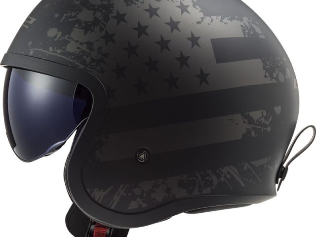 LS2 Spitfire II Black Flag Jethelm — foto 8