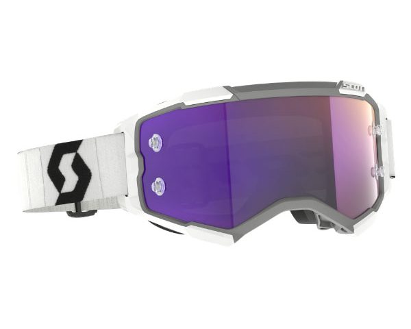 Scott Fury White/Black Purple Chrome Works Crossbril