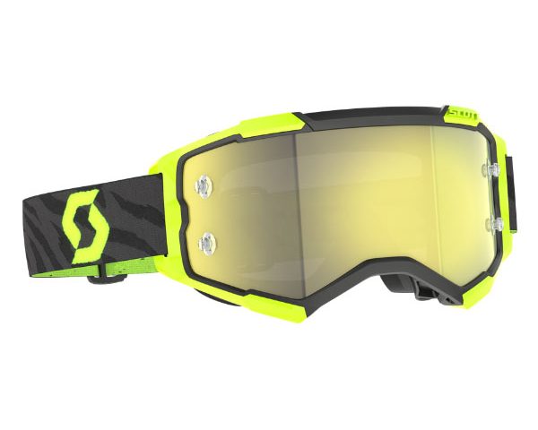Scott Fury Zebra Black/Neon Yellow Yellow Chrome Works Crossbril