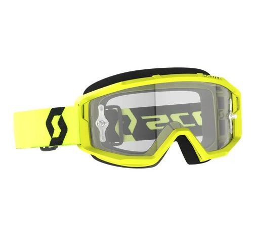 Scott Primal Clear Neon Yellow/Black Works Crossbril