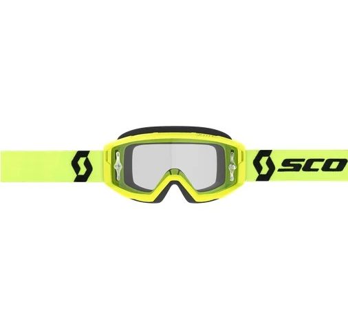 Scott Primal Clear Neon Yellow/Black Works Crossbril — foto 2