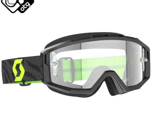 Scott Split OTG Zebra Black/Neon Yellow Clear Works Crossbril