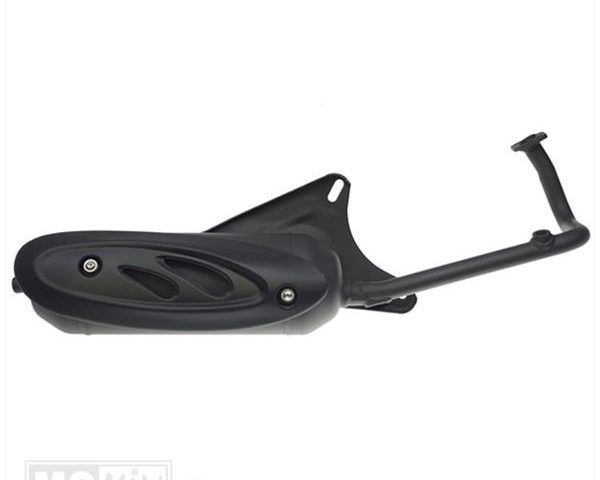 Uitlaat Tecnigas Silent-Pro Black China 4T GY6 (met Lambda)